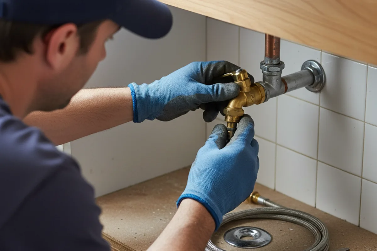 Shutoff valve and fitting work during Emergency Plumbing in Saint Anthony